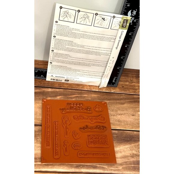 Stampin Up! 139962 Cottage Greetings RUBBER Stamp Set OF 12 FLORAL CHARITY - Picture 2 of 2